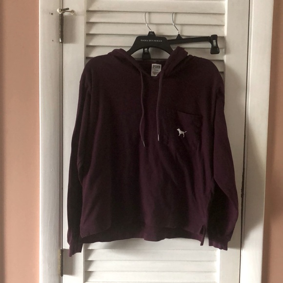 PINK Victoria's Secret Tops - “EUC”- Pink Hoodie Shirt